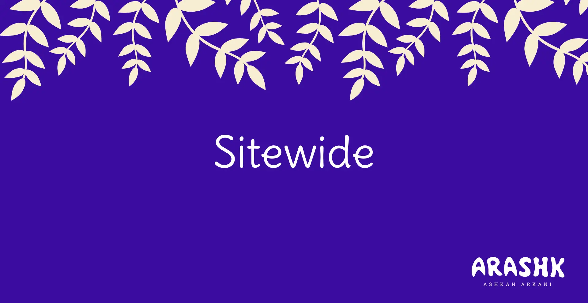 لینک Sitewide