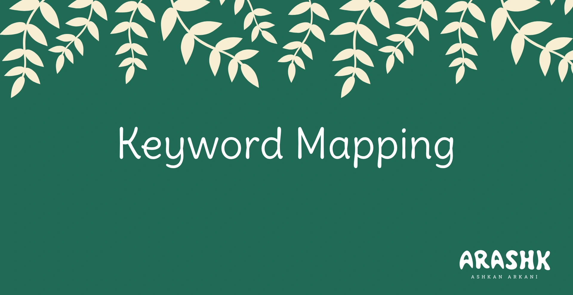 کیورد مپینگ (keyword mapping) یا نقشه کلمات کلیدی